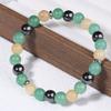 Pulseira de Pedra Natural Popular Transfronteiriça Youjia Jewelry Pedra do Olho de Tigre Citrino Aventurina Verde Pulseira de Contas Feminina de Alta Qualidade