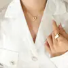 Drama coreano com o mesmo estilo guardião doce coração de renda em forma de coração pingente de concha de strass suave e adorável colar joia de aço titânio transfronteiriça