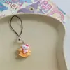 Cuerda para colgar del teléfono móvil kt rosa variada, colgante de chica de dibujos animados linda, colgante para mochila escolar, cordón antipérdida para unidad USB, regalo para novias