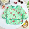 Nuevos Baberos Estilo Japonés para Bebés, Batas Impermeables de Manga Larga para Todo el Cuerpo para Niños, Ropa Reversible para Pintar para Niños y Niñas