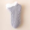 Calcetines de Piso de Invierno para Adultos, Zapatos y Calcetines Cálidos Antideslizantes para el Hogar, Forrados de Felpa y Engrosados, Calcetines Cortos de Color Sólido para Dormir en Interiores, Maternidad
