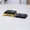 Posavasos de Base para Taza con Pieza de Vidrio con Encaje Metálico Suministro Transfronterizo Decoración para Sala de Estar Cocina Coche Adorno Pisapapeles