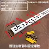Suporte de exibição de roupas em coluna AA pintado de preto e branco prateleira tira de ranhura de montagem na parede coluna escada de prateleira ajustável tipo viga I