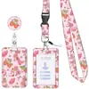 Cordón para Tarjeta de Documento UV con Hebilla de Tirar Retráctil Popular Estampada, Insignia Fácil de Colocar, Portatarjetas Transfronterizo con Varias Hebillas de Tirar Fáciles