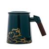 Caneca de chá de cerâmica para escritório caneca de separação de chá caneca de chá com filtro grande capacidade caneca de água com tampa Caneca presente logotipo