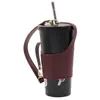 Lujo ligero Taza de vacío universal taza de té cubierta protectora resistente a los arañazos cubierta elástica ajustable para taza de café taza portátil