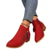 Botas de mujer transfronterizas 2026, botas Martin con cremallera lateral, botines, botas de mujer, otoño/invierno, exportación, botines de mujer talla grande, venta al por mayor de fabricante
