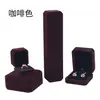 Caja de Embalaje para Joyería de Franela Caja de Franela para Anillo Colgante Pendientes Pulsera Collar Caja de Joyería Caja de Joyería