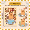 8 Pegatinas de Capibara, Pegatinas Personalizadas y Creativas para Manualidades DIY, Decoración para Teléfono Móvil, Patineta, Taza de Agua, Pegatinas Impermeables al por Mayor