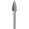 Broca de Tungstênio Tipo G, Lima Rotativa de Carboneto, Fresadora de Ponta Curva, Padrão de Ranhura Simples e Dupla para Desbaste e Gravação de Metal