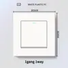 Panel de interruptor de luz de plástico blanco estilo británico de Hong Kong y Macao, enchufe de 13A con carga USB y carga rápida tipo C, panel de interruptor de luz estándar UK/US