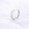 Anillo de Escamas de Pescado de Plata Esterlina 925 Diseño Simple Sentido Nicho Anillo Abierto para Dedo Moda Versátil Anillo para Dedo de Celebridad de Internet Ins para Mujeres