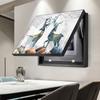 Caja de medidor Fulu de lujo ligera, pintura decorativa, fondo de restaurante moderno, caja de distribución de pared, interruptor, bloqueo, caja multimedia, pintura colgante