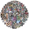 62 pegatinas de emoji de jugo de coco de Li Mingxuan, pegatinas divertidas populares para decorar teléfonos, cuadernos y equipaje