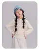 Tamanho M L Camada Base Infantil Pai-Filho 26 Inverno Cores Doces Gola Meia-Alta Meninos Meninas Liso Simples Top Interno