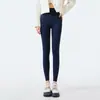 Pantalones de Piel de Tiburón para Mujer, Primavera y Otoño, Cintura Alta, Control de Abdomen, Levantamiento de Glúteos, Pantalones de Yoga, Leggings Deportivos de Sensación Desnuda, Longitud de Nueve Puntos, Adecuados para Ropa Exterior