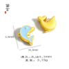 Nuevo DIY Oro Arena Vietnamita Patito Amarillo Elefante Auspicioso Delfín Corona Pájaro Pulsera Nebulosa Cuerda para el Cabello Accesorios de Joyería Transfronterizos