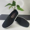Zapatos de Tela Old Beijing de Artemisa para Hombre Suaves Transpirables Suela de Goma T Zapatos sin Cordones Moldeados por Inyección Trabajo Suela Amarilla Zapatos Venta al por Mayor