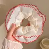French Sweet ~ Lace Large Intestine Hair Ring Niche Design Double Lace Hair Rope Acessórios para cabelo para meninas