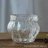 Taza Gruesa de Nogal Taza con Bordado Dorado Tamaño Grande Taza para Servir Té Taza Suavizante Patrón Martillado Mar de Té Ceremonia del Té Juego de Té