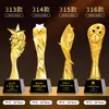 Trofeo de Cristal de Resina Nuevo 2025 Medalla Hecha a Medida Atmosférico de Gama Alta Creativo Campeón de Concurso de Canto Niños