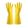Guantes Domésticos de Goma para Lavandería y Limpieza, Resistentes al Desgaste, Antideslizantes, Impermeables de Alta Densidad, Guantes para Lavar Platos de Color Goma