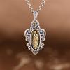 Pingente de Prata S925 Rei do Veado Dourado Vintage Antigo Prata Oca Cruz Marca Tendência Transfronteiriça Figura Pingente de Prata para Homens e Mulheres