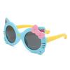 Novos óculos de sol infantis transfronteiriços baby silicone óculos de sol infantil gatinho fofo óculos de guarda-sol proteção UV