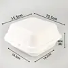 Caixa de embalagem para bolo degradável DIY caixa de almoço para sobremesa caixa para hambúrguer de 6 polegadas caixa descartável de polpa para assar atacado