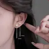 Nuevos Aretes de Hilo con Nudo Ruyi y Borla, Únicos y Sencillos, Nuevo Estilo Chino, Pendientes Populares de Nicho de Lujo Ligero de Alta Gama para Mujer