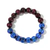 Pílula Mágica + Pérola do Espírito Pó Glow Noturno Vermelho e Azul Pulseira de Contas de Vidro Pulseira de Contas Degradê Estilo Igual ao do Fluxo Dinâmico em Estoque Atacado