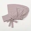 Artículo popular de comercio exterior: Bufanda para el cuello elástica versátil de seda de leche, sombrero, moda malaya, color liso, básico, pañuelo para la cabeza étnico, sombrero