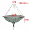 En Stock Cesta de Malla Redonda Plegable Tipo Abierto Extraíble Accesorios para Equipo de Pesca Suministros de Pesca Cesta de Malla Al por Mayor