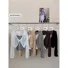 Conjunto Duas Peças Cardigã com Amarração Estilo Coreano Ruoxin + Regata