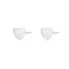 Pendientes de Plata de Ley S999 en Forma de Corazón, Plata Pura, Pendientes de Moda y Versátiles, Diseño Único de Nicho, Joyería de Alta Gama