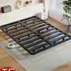 Cama de Hierro Forjado sin Cabecero, Cama Doble, Cama Suspendida, Cama de Hierro Engrosada para Alquiler, Cama Individual, Cama con Estructura de Acero y Costillas
