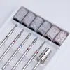 Conjunto de Seis Cabeças Polidoras de Unha Pré-processamento Pele Morta Polimento Broca de Unha Conjunto