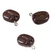 Juguete de Comida Miniatura Simulada Accesorios de Resina de Grano de Café Pegamento de Crema DIY Funda de Teléfono Móvil Imán para Refrigerador Hebilla de Zapato Accesorios para el Cabello