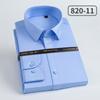 Camisa Social Masculina de Manga Longa 100% Algodão Dp Pronta para Usar Resistente a Amassados com Listras de Algodão