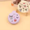 Pente com Espelho Dobrável Desenho Animado DIY Pente com Almofada de Ar Pente de Cabelo Portátil para Estudante Feminina Pente Massageador Criativo Mini Pente Fofo