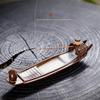 Barco de pesca incenso plugue Dehua cerâmica fio incenso plugue fábrica fábrica fábrica perfumado incenso incenso de dupla finalidade plugue barco de pesca
