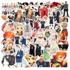 50 pegatinas de personajes de anime de voleibol juvenil, impermeables, para papelería, cuaderno, equipaje, pegatinas de aprendizaje, venta al por mayor