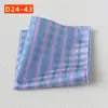 Bolsillo de la Camisa del Traje Bufanda Banquete de Bodas Negocios Poliéster Seda Bufanda Cuadrada Pequeña Pañuelo de Bolsillo Fábrica de Shengzhou Pañuelo Rayado para Hombres