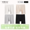 Shorts de Seguridad de Cintura Alta para Control de Abdomen para Mujer, Ropa Interior Veraniega de Seda de Hielo Sin Costuras Antiexposición, No se Enrolla, Se Pueden Usar por Fuera
