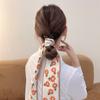 Lazo para el cabello de satén de estilo de alta gama, bufanda larga de seda, banda para el cabello elegante y simple para todo, cinta para el cabello, accesorios para el cabello, lazo para mujer, lazo para bolsa