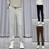 Calça Casual Personalizada Verão Novo Estilo Frescor de Gelo Confortável Reta Solta Versátil Fashionável Alta Qualidade Calça Casual