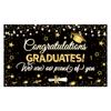 Amazon Negro Oro Temporada de Graduación Fondo de Tela Banner Estrellas Doradas Sombrero de Graduación Bandera de Fiesta de Graduación Transfronteriza Tela Colgante