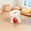 Muñeca Perro Fresa Linda Casa de Muñecas Decoración DIY Accesorios para Colgar Paisaje Micro de Escritorio Adornos Pequeños para Coche