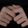 Anillo de Mobius Anillo de Pareja Niche Femenino Anillo Liso Enrollado Anillo Masculino Regalo de San Valentín para Novia