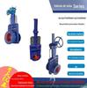 Válvula de chorume de três peças da série ZSK flange manual resistente ao desgaste mineração especial válvula de gaveta de vazamento sem plugue